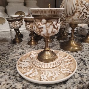 Rare capodimonte tea set